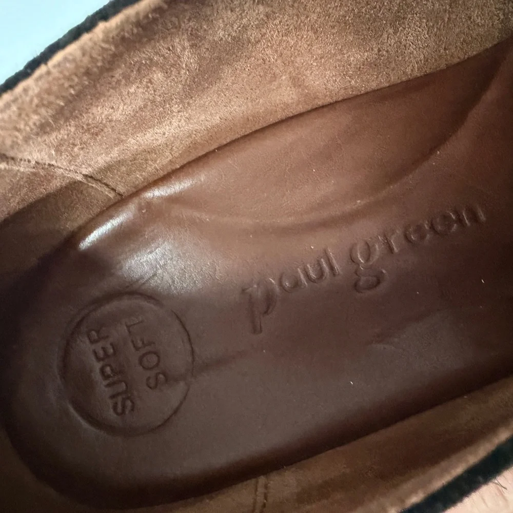 Paul Green Dark Suede Loafers - Picture 9 of 13